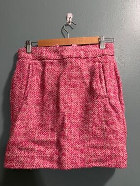 Banana Republic Pink Tweed Mini Skirt